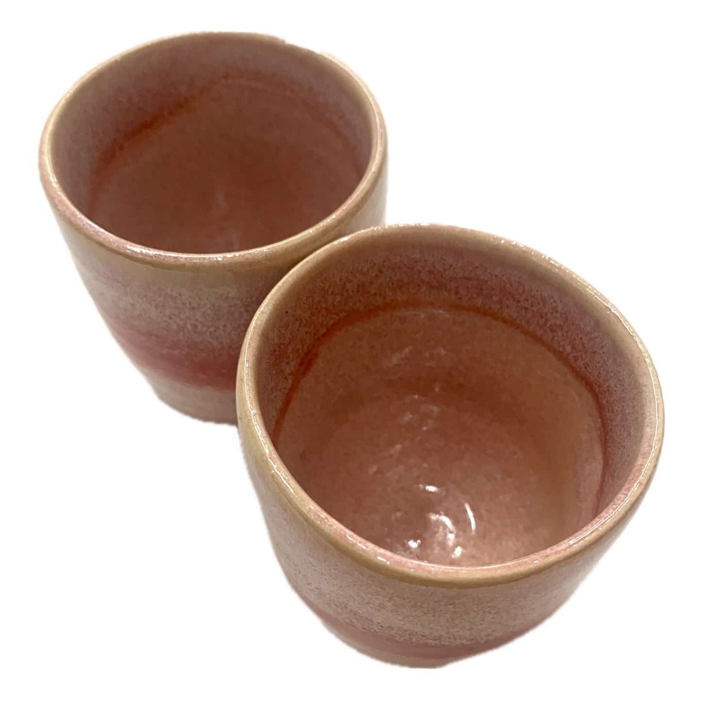 EARTH BY HAND- Espresso/Piccolo Cups- Pink/Red