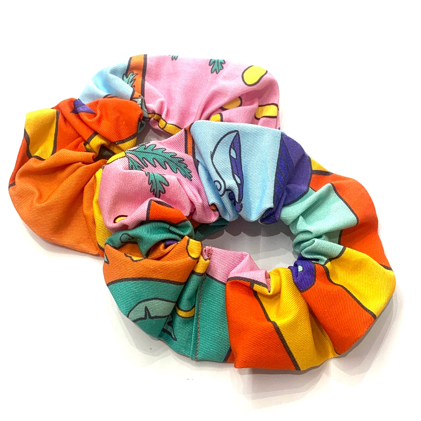 MAKIN' WHOOPEE - JUMBO "Ellie Tropics" SCRUNCHIES