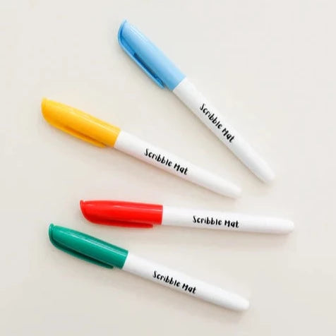 SCRIBBLE MAT- Pack of 4 Scribble Mat Pens
