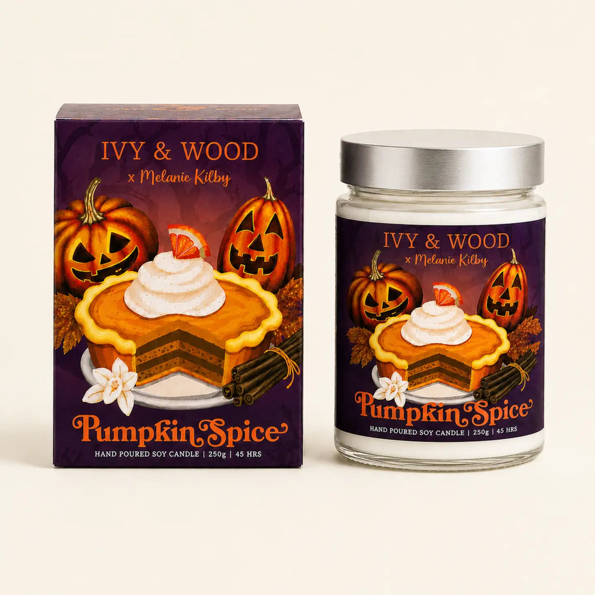 IVY & WOOD - "Pumpkin Spice"-Limited Edition Halloween Candle