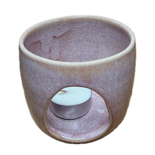 EARTH BY HAND- Pink Ceramic Tealight Holder