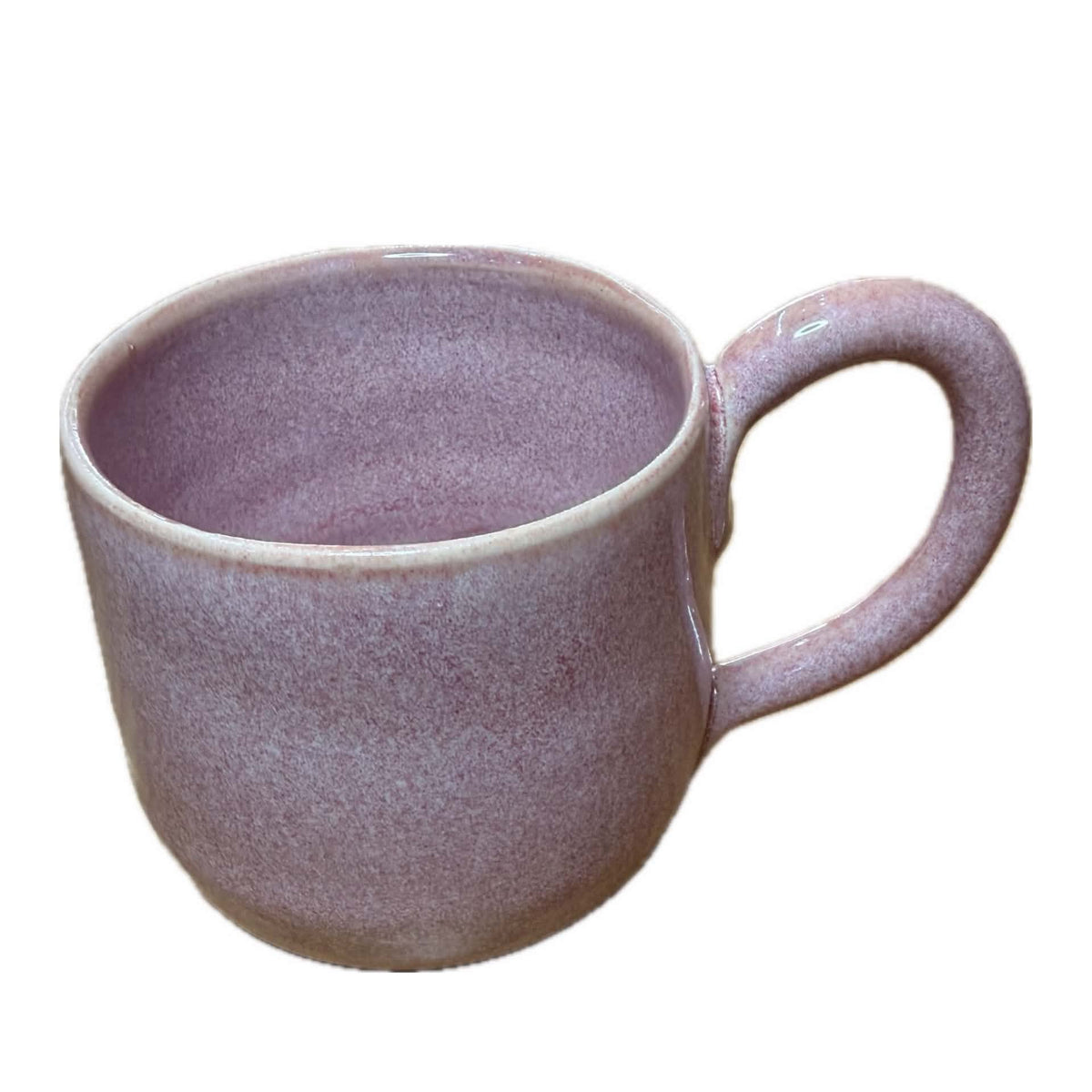 EARTH BY HAND- Hand Painted Pink Heart Glazed Mug