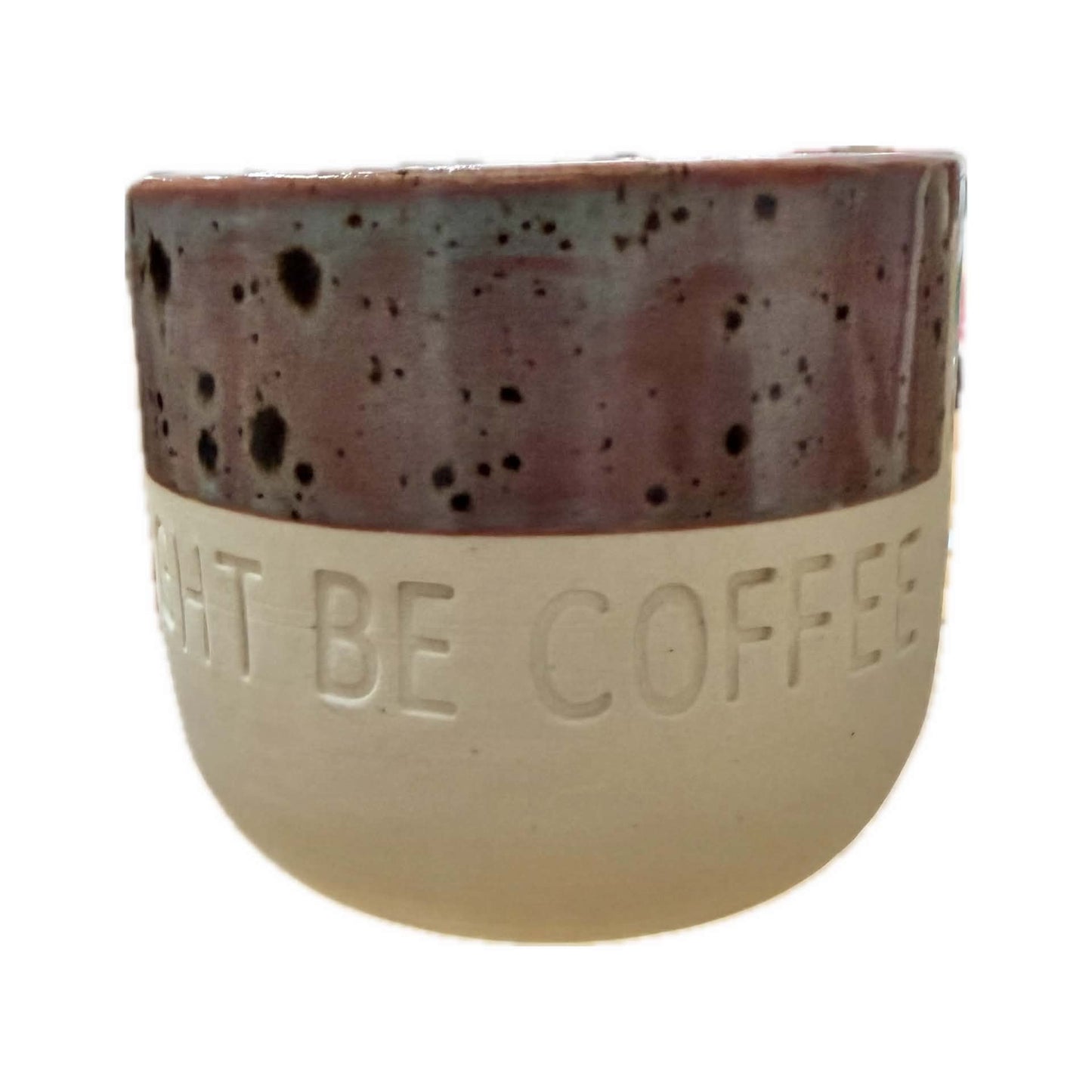 POTTERESS BY ALICIA - THIS MIGHT BE COFFEE - Hand Stamped Mug