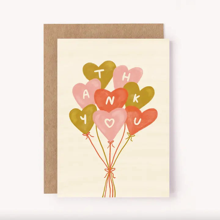 LAUREN SISSON STUDIO- "Thank You Balloons" Greeting Card