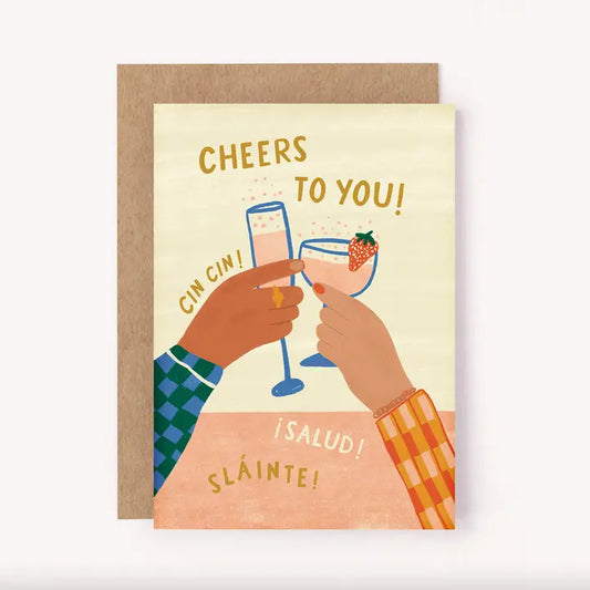 LAUREN SISSON STUDIO- "Cheers To You!" Birthday Cocktails Greeting Card