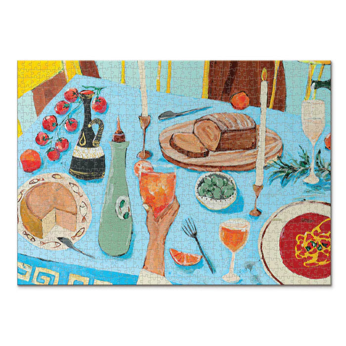 JOURNEY OF SOMETHING - 1000 PIECE PUZZLE - Feast on the Sunlit Terrace