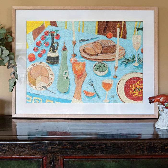 JOURNEY OF SOMETHING - 1000 PIECE PUZZLE - Feast on the Sunlit Terrace