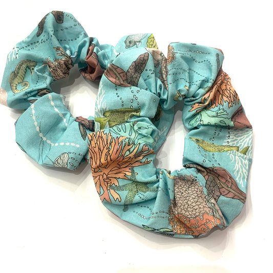 MAKIN' WHOOPEE - JUMBO "Turtle Reef" SCRUNCHIES