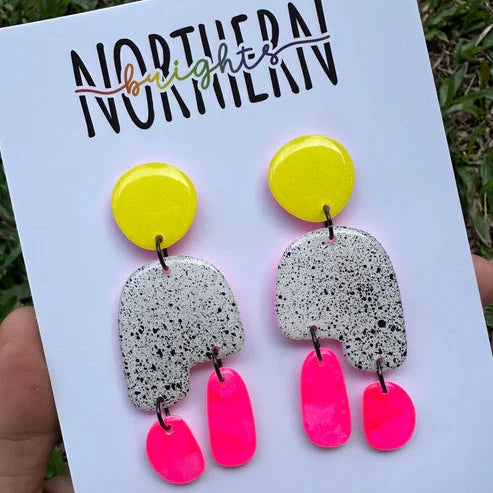 Northern Brights - Emma Dangles - Spray Neon Block