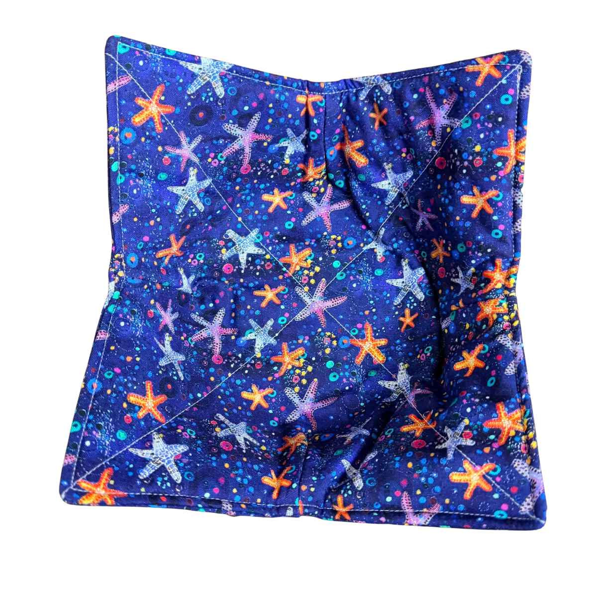 OH SEW ROSY: Bowl Cosies- Starfish Dark Blue