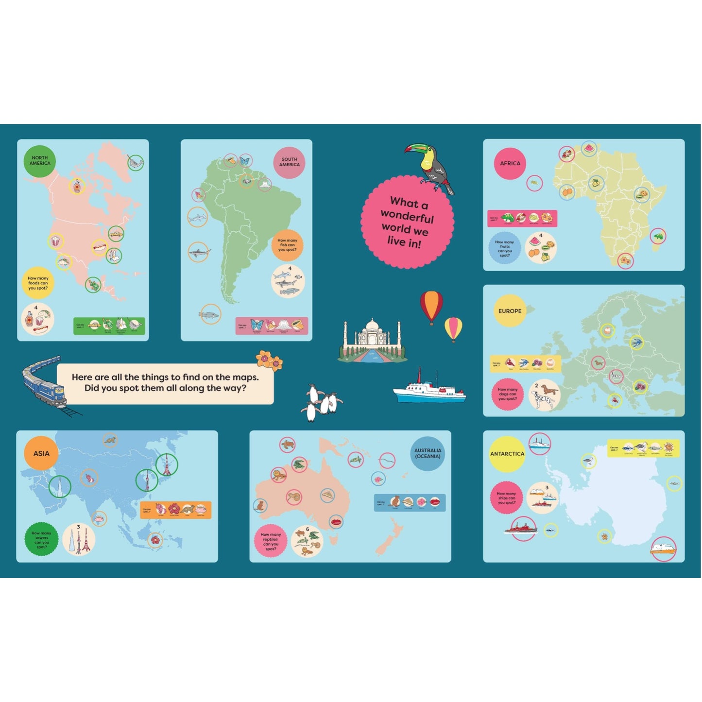 BOOKS & CO- Spot It: Around the World Atlas- Board Book