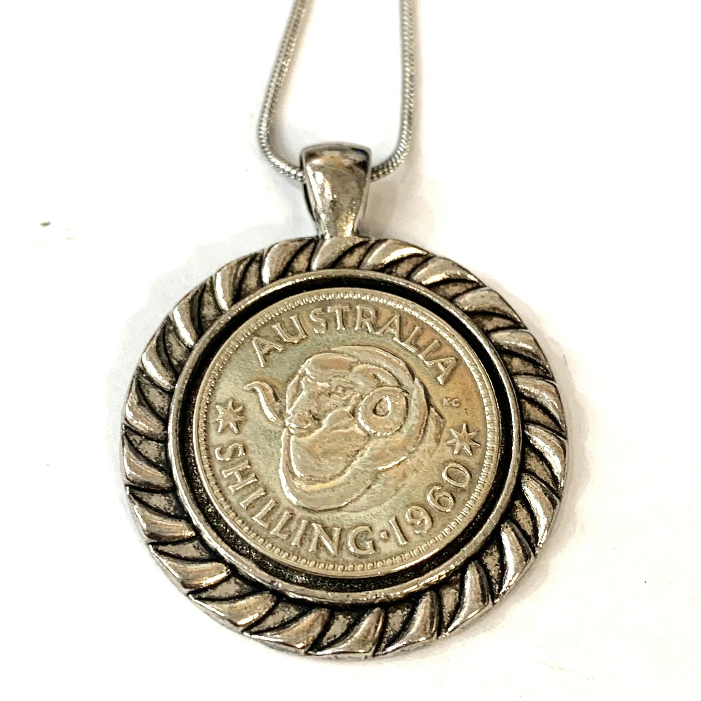 MOLLY MADE- "1960 Shilling" Long Pendant Necklace