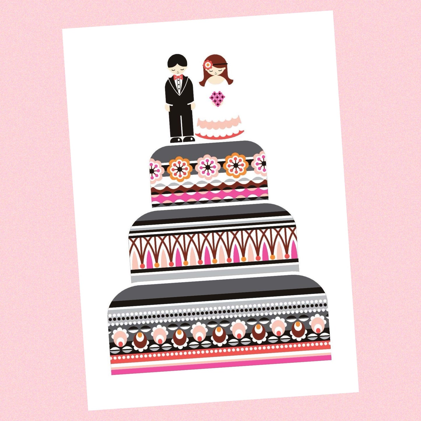 NUOVO - "FOLK WEDDING" WEDDING GREETING CARD