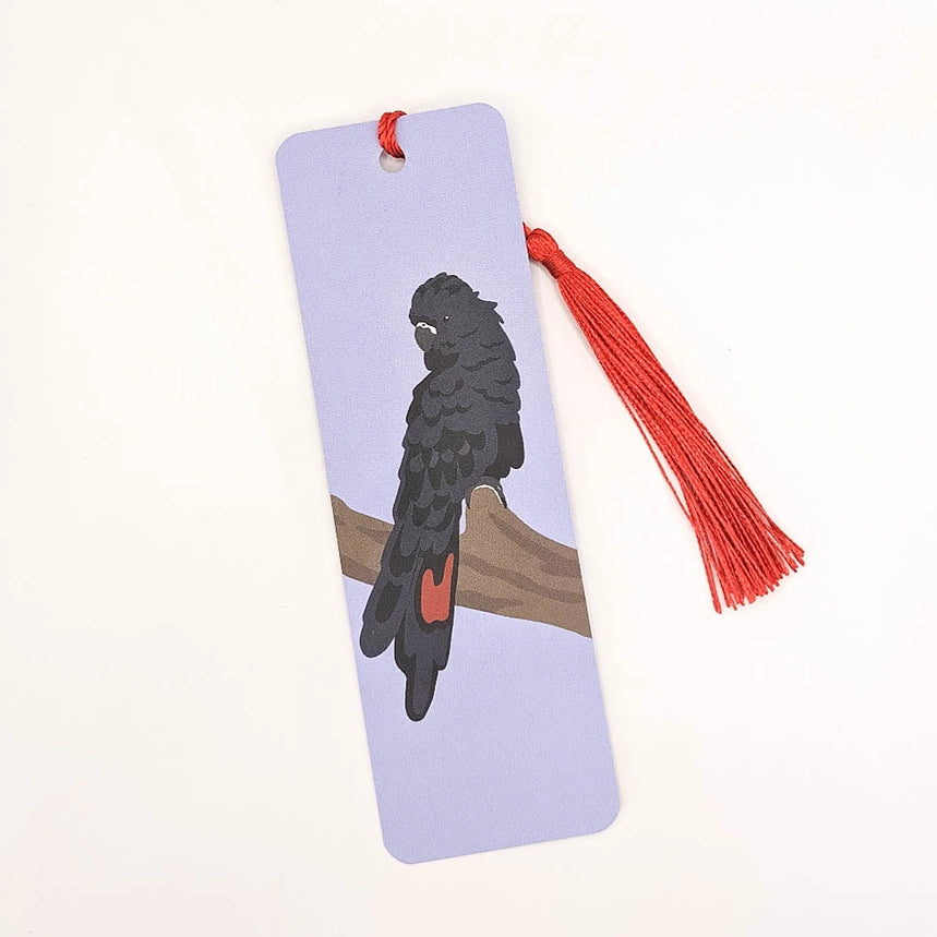 Tilly Scribbles- Black Cockatoo Bookmark