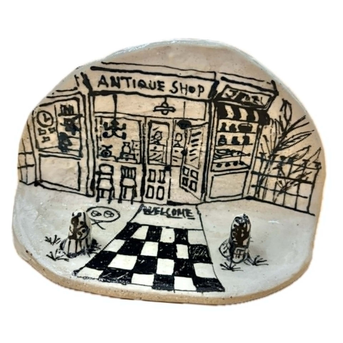 BELOVED POTTERY - Village - Antiques Shop Jewelry Holder