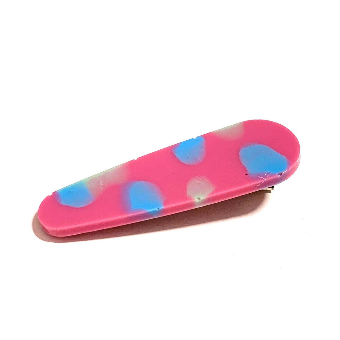 THIS BIRD HAS FLOWN - Maroon Tie Dye - Large Acrylic Alligator Hair Clip