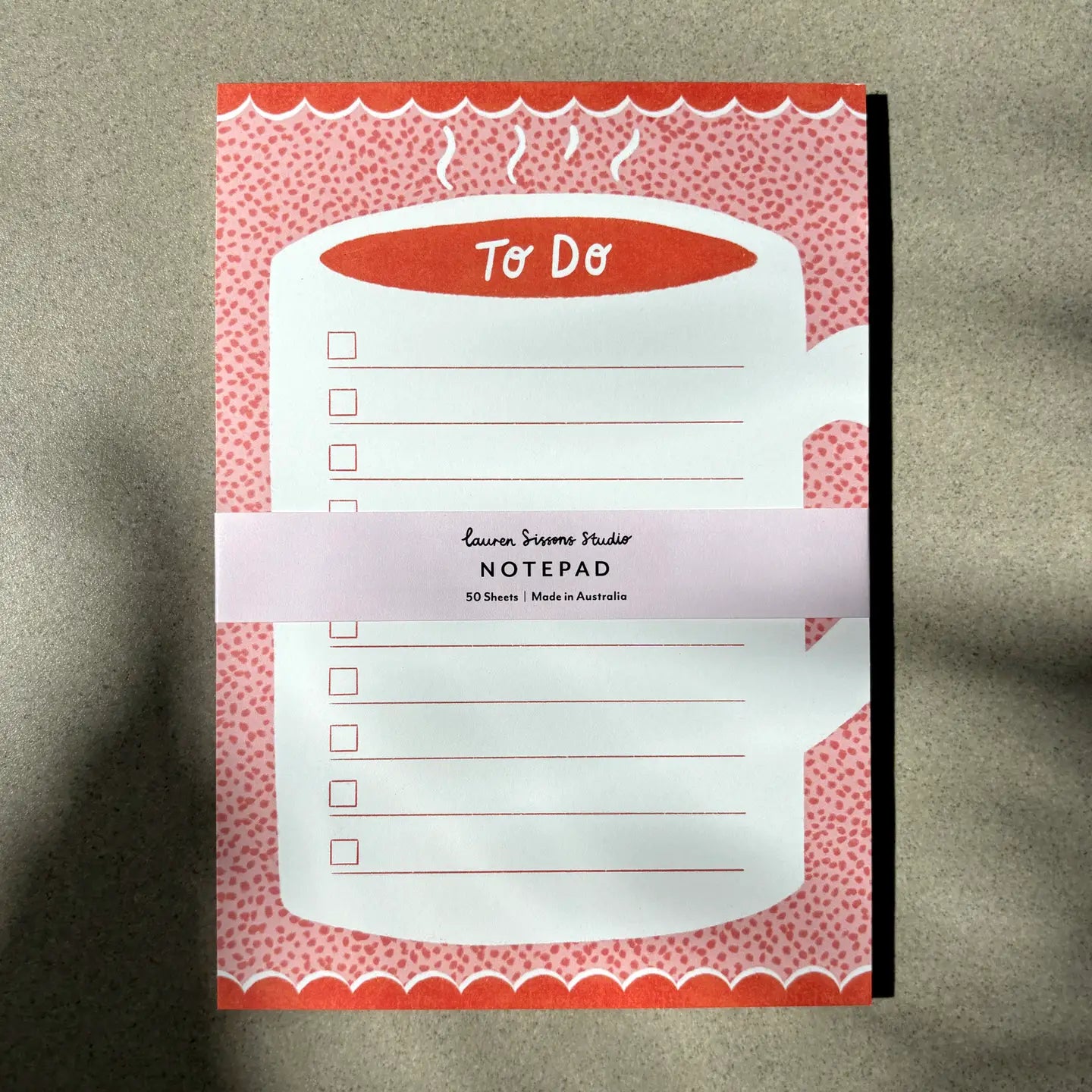 LAUREN SISSON STUDIO- "Coffee To-Do List" - Magnetic Notepad