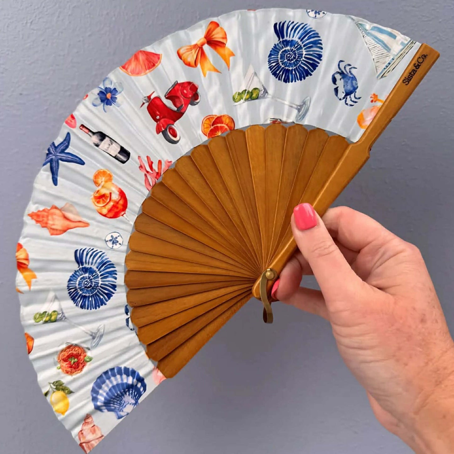 SISTA & CO. - BESPOKE HAND FANS - Take Me Away - Medium