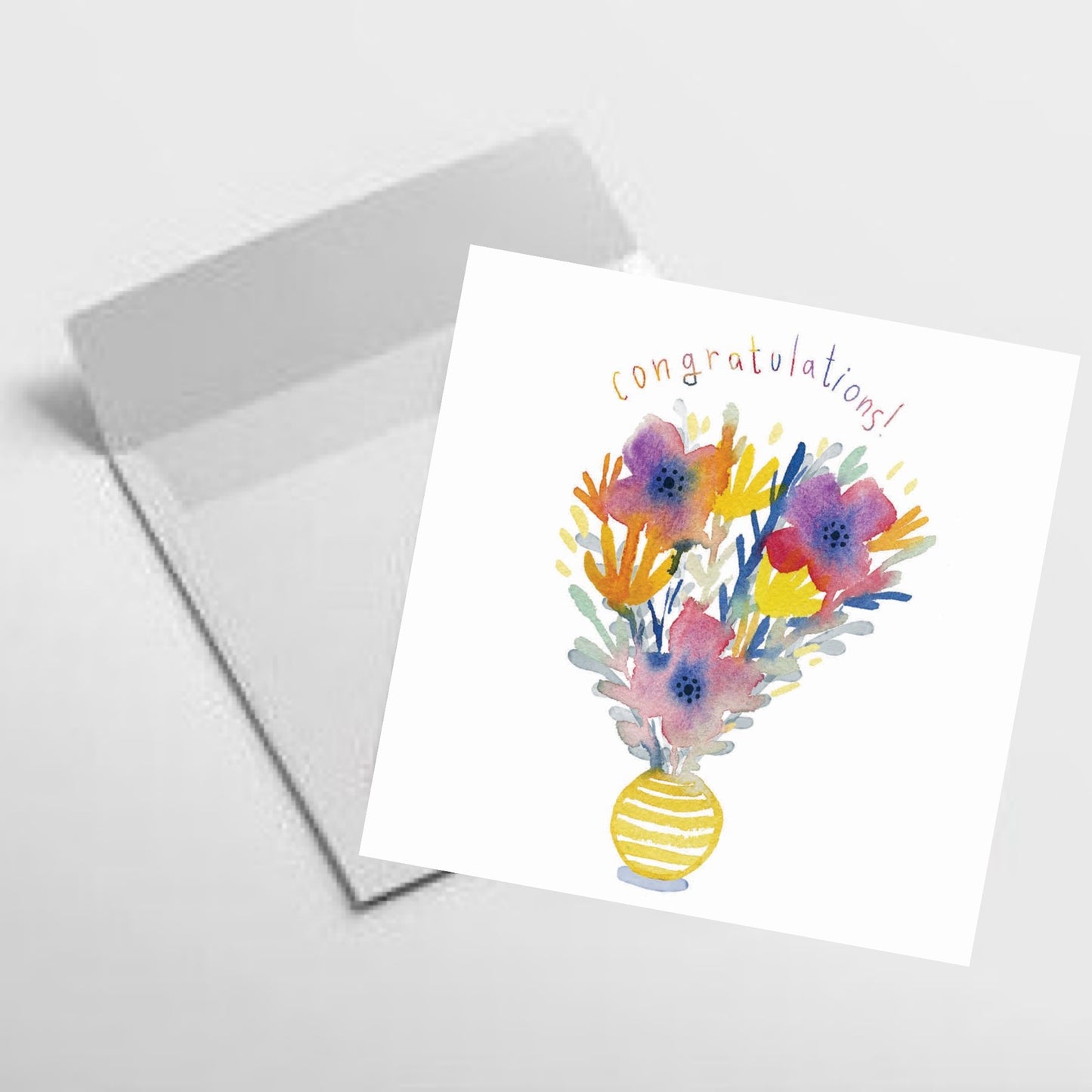 NUOVO - "CONGRATULATIONS BOUQUET" GREETING CARD- By Jess Racklyeft