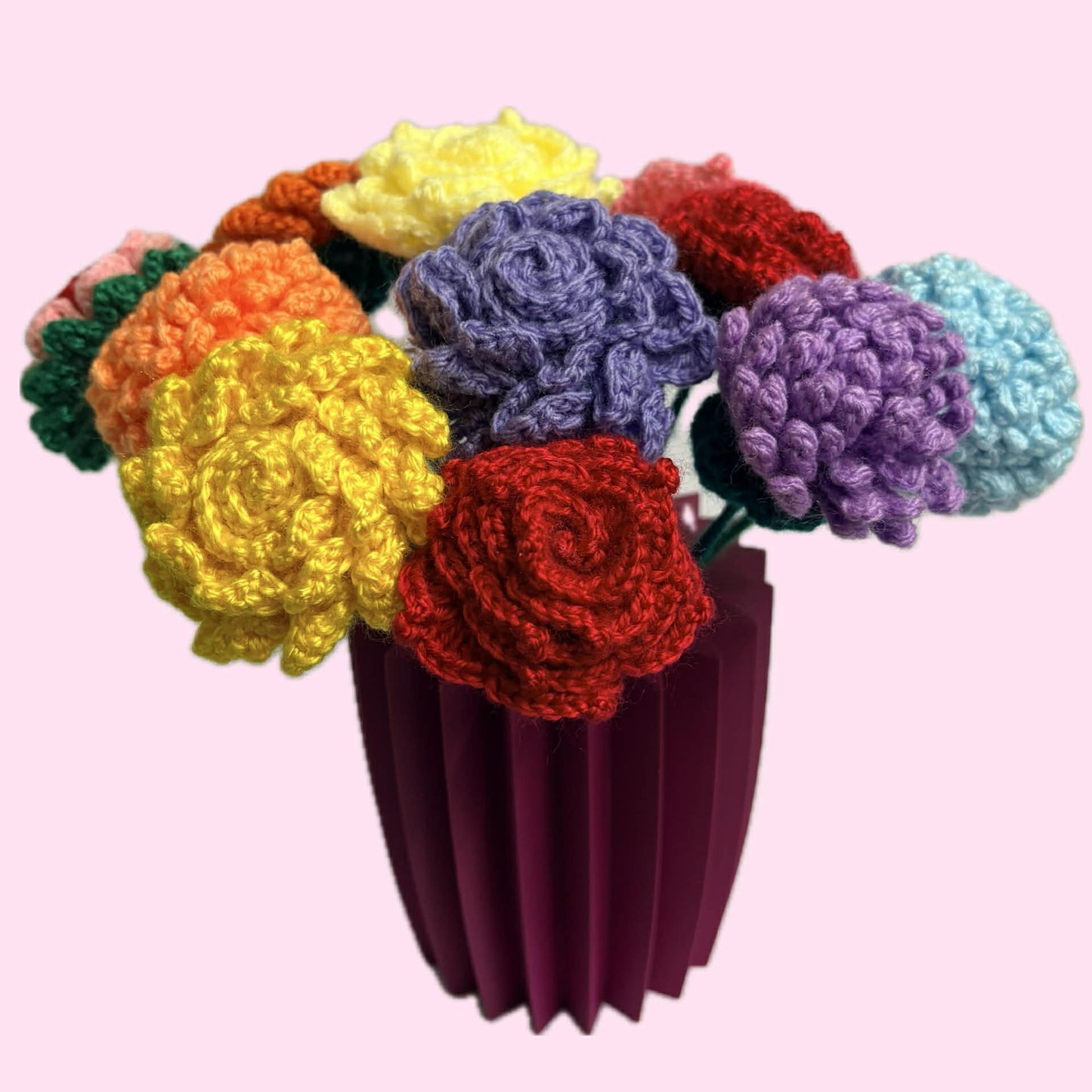HOOKED BY JEN- Single Flower Blue