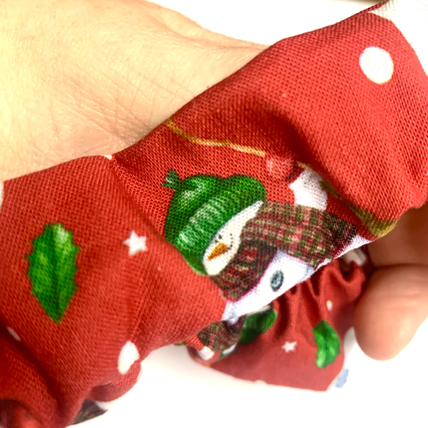 MAKIN' WHOOPEE - Regular “Red Santa & Frosty” SCRUNCHIE