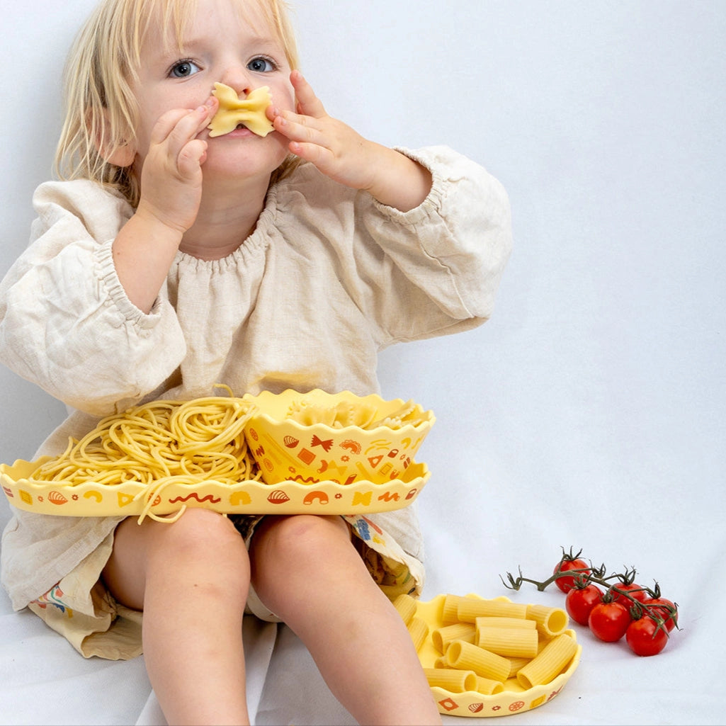 CHINO CLUB- Pasta Wavy Edge Silicone Bowl and Plate Set