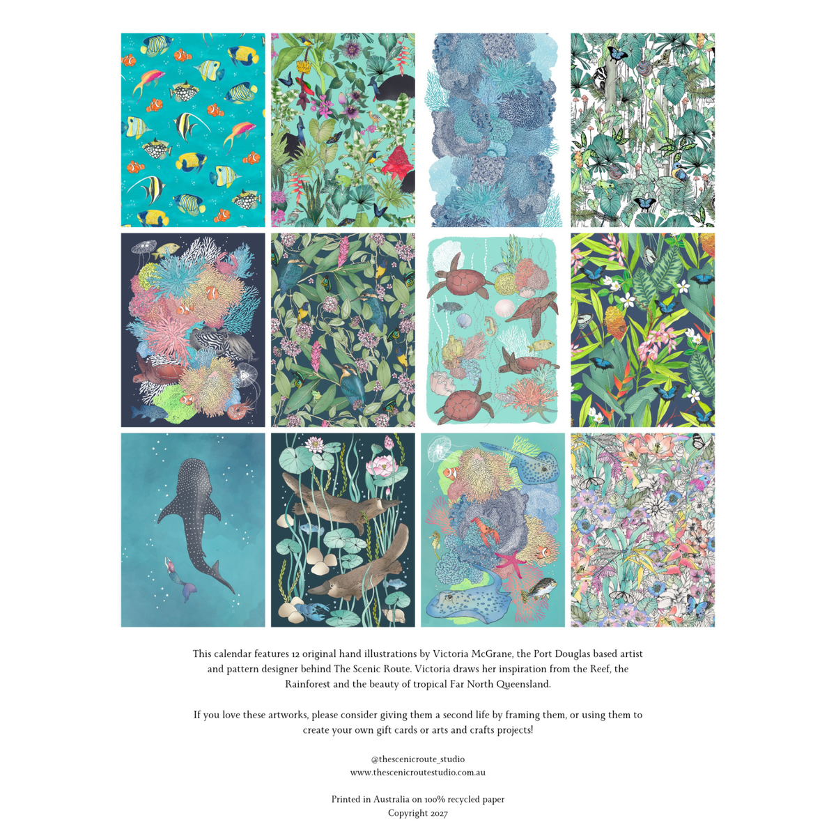 THE SCENIC ROUTE - 2027 A4 CALENDAR