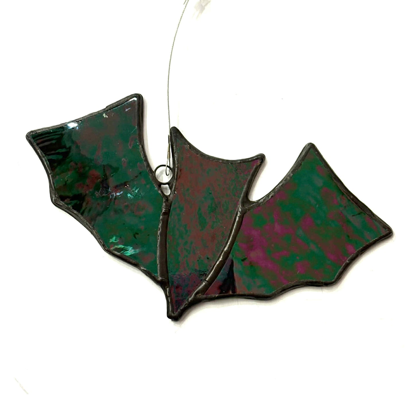 SWAN GLASS - Stained Glass Bat Midnight