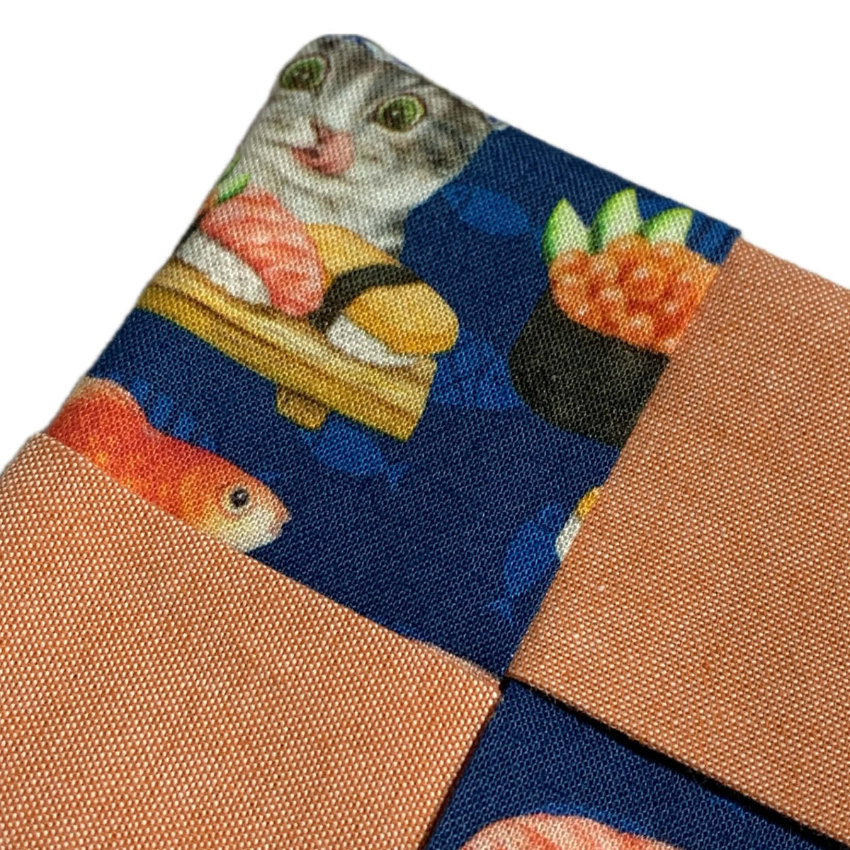 MUMMA WHOOPEE- single  WINE GLASS SLIPPER/COASTERS- SUSHI CATS PEACH