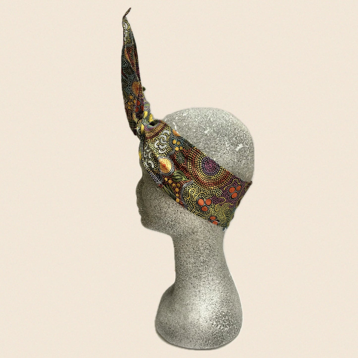 OH SEW ROSY: WIRE HEADBAND - Budgerigar Dreaming (Warlukurlangu Fabric)