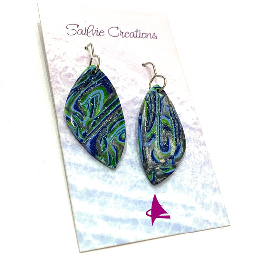 Sailvie Creations - Ocean Organic Hook Dangle Earrings