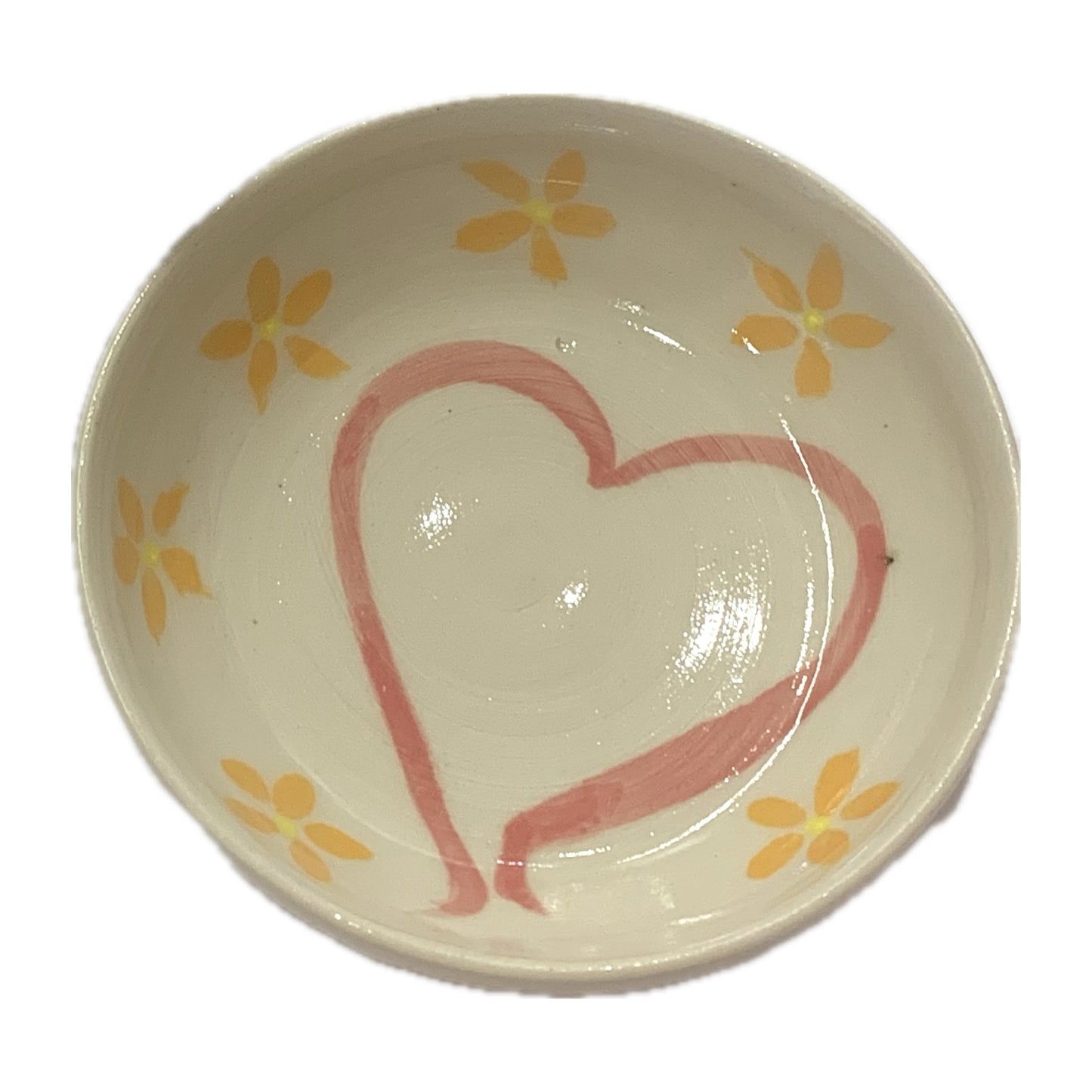 EARTH BY HAND- Trinket Dishes- Hand Painted Hearts