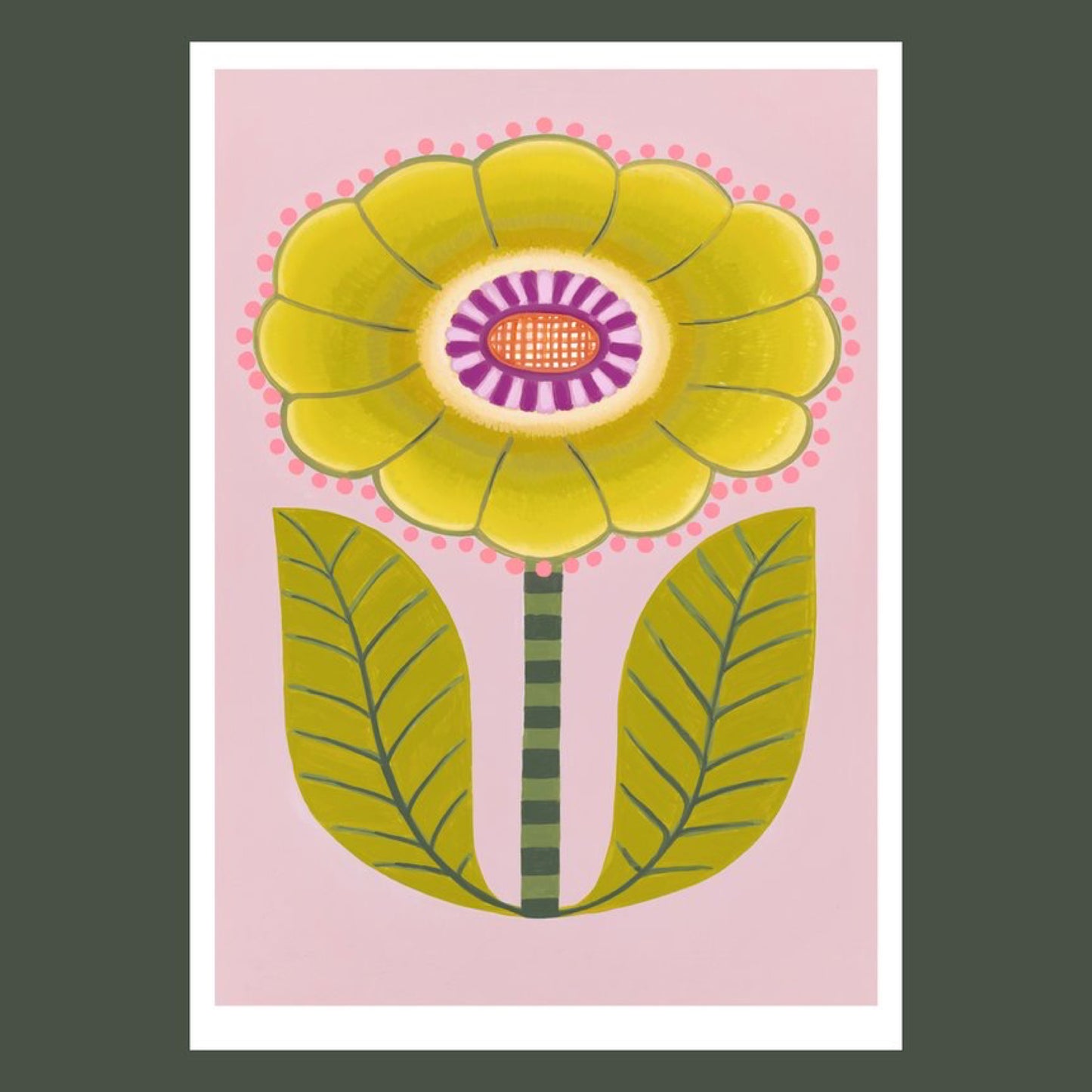 CLAIRE ISHINO- MEDIUM LIMITED EDITION A4 PRINTS- Yellow Bloom
