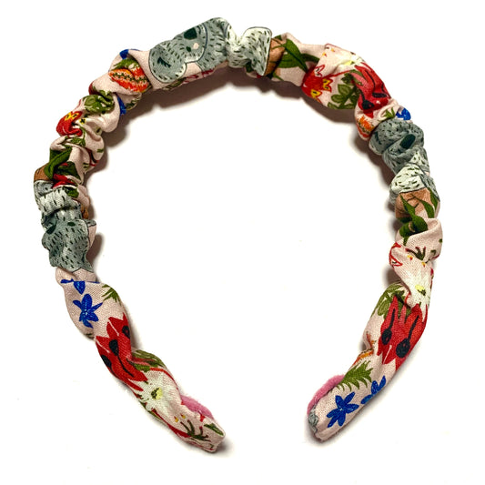 THIS BIRD HAS FLOWN -  "Aussie Flora & Fauna" - SMALL SCRUNCHIE HEADBANDS