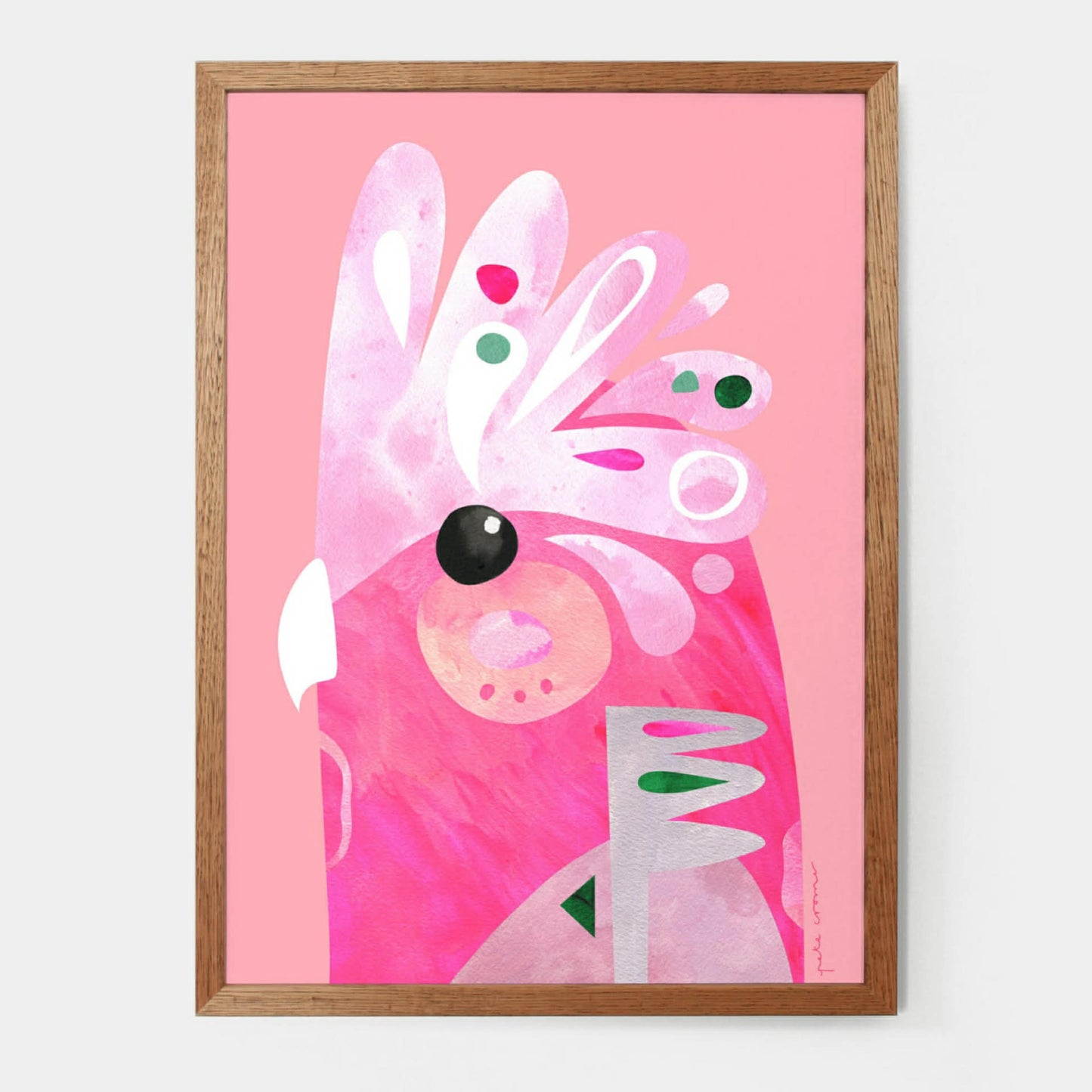 PETE CROMER - GALAH A4 FINE ART PRINT