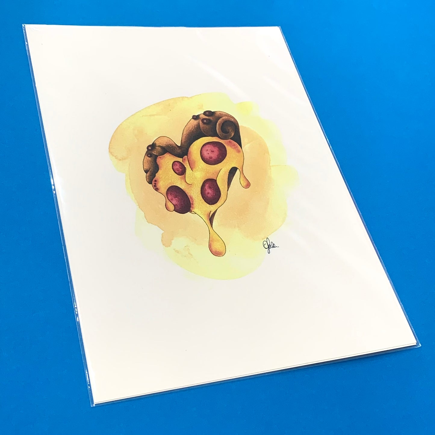 DONNA K CREATIONS- A4 ART PRINTS- Pizza Lover