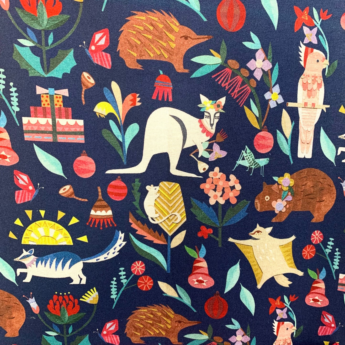 MUMMA WHOOPEE - "Blue Australiana" Christmas Apron