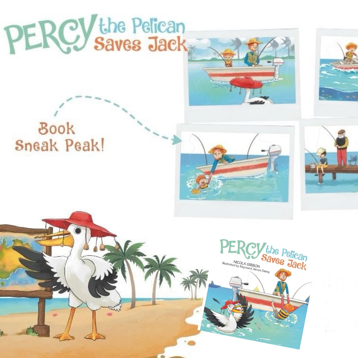 BOOKS & CO - Percy the Pelican- By Nicola Gibbon- LOCAL Kids Book