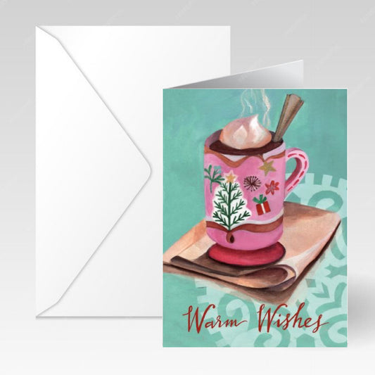 NUOVO - "WARM WISHES" CHRISTMAS GREETING CARD