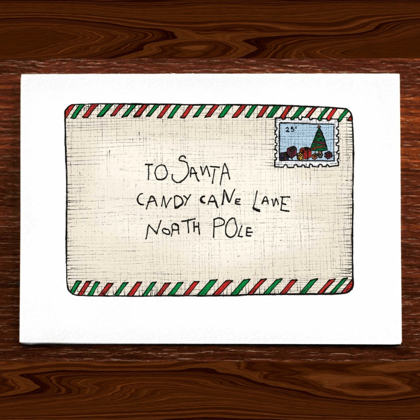 The Nonsense Maker- Letter to Santa - Christmas Card