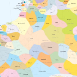 BOOKS & CO - A3 Indigenous Australia Map- Folded