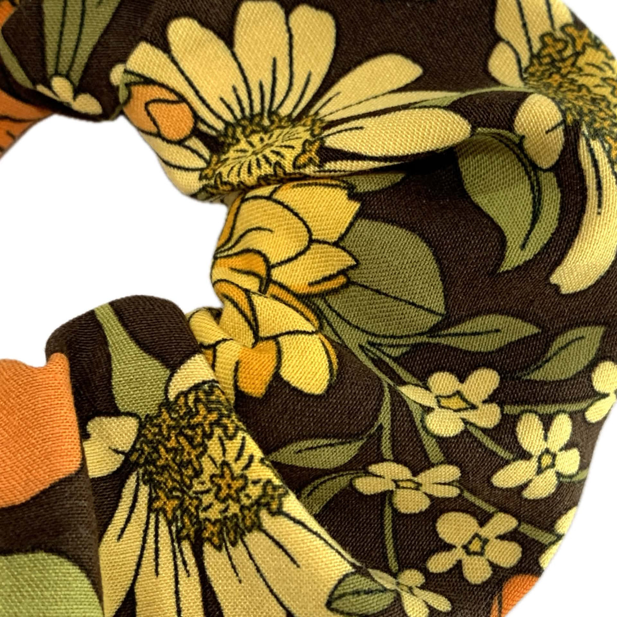 MUMMA WHOOPEE - "RETRO FLOWERS" REGULAR SCRUNCHIES
