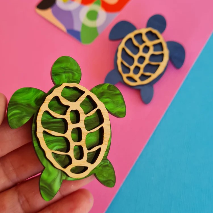 WAHBOO- Turtle Brooch