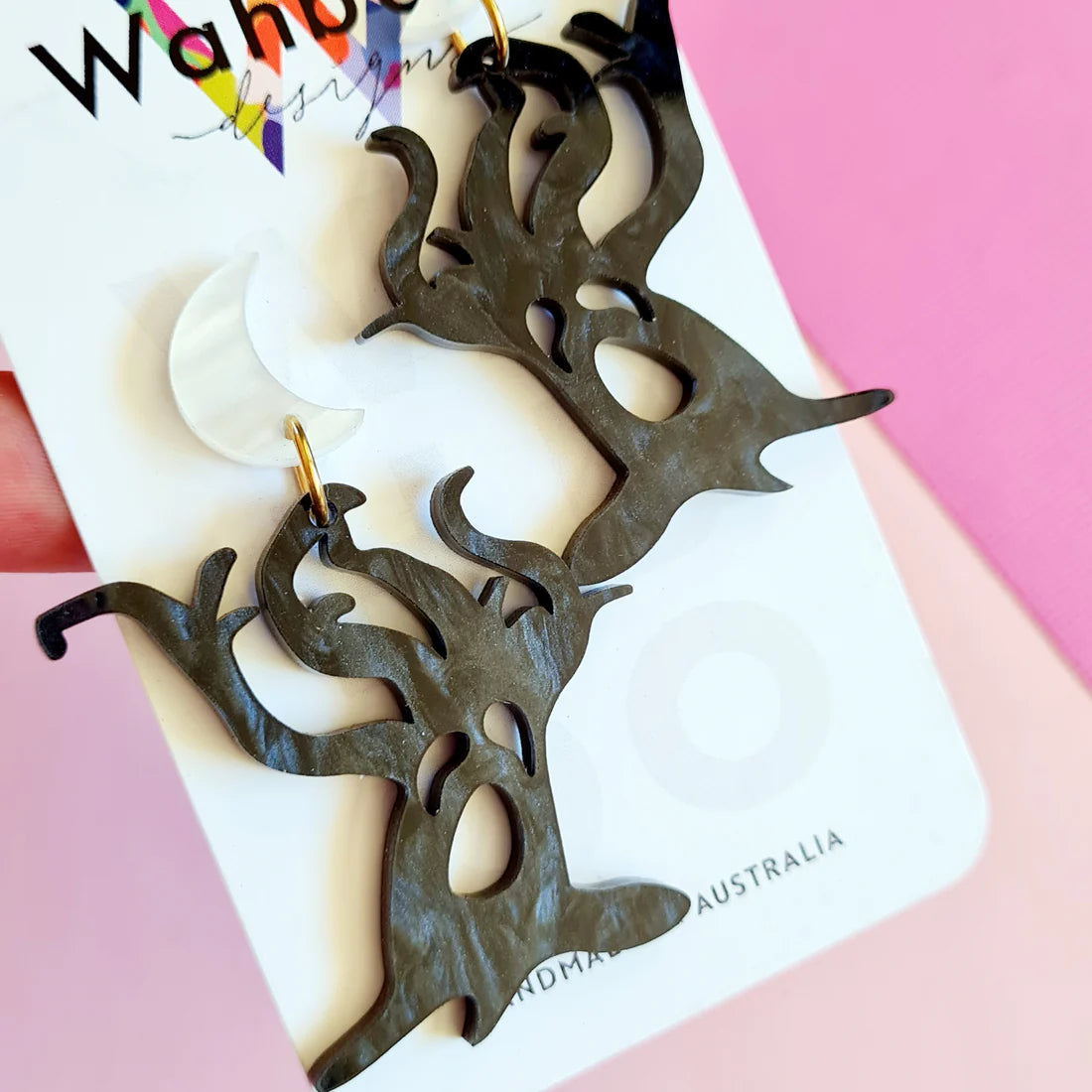 WAHBOO- Halloween Spooky Tree Dangle Earrings