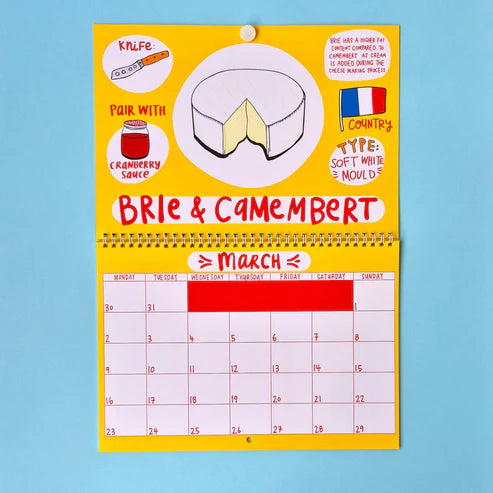 ABLE AND GAME -2026 CHEESE CALENDAR