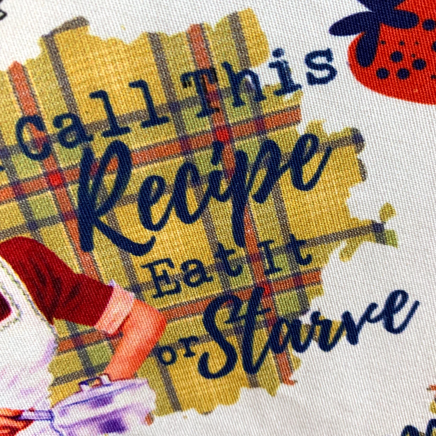MUMMA WHOOPEE - "Eat it or Starve" FABRIC APRON