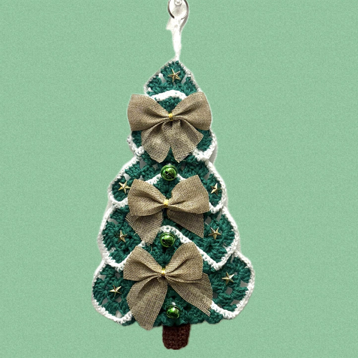 BEAKNITS- "OH CHRISTMAS TREE"- CROCHETED WALL HANGING 2