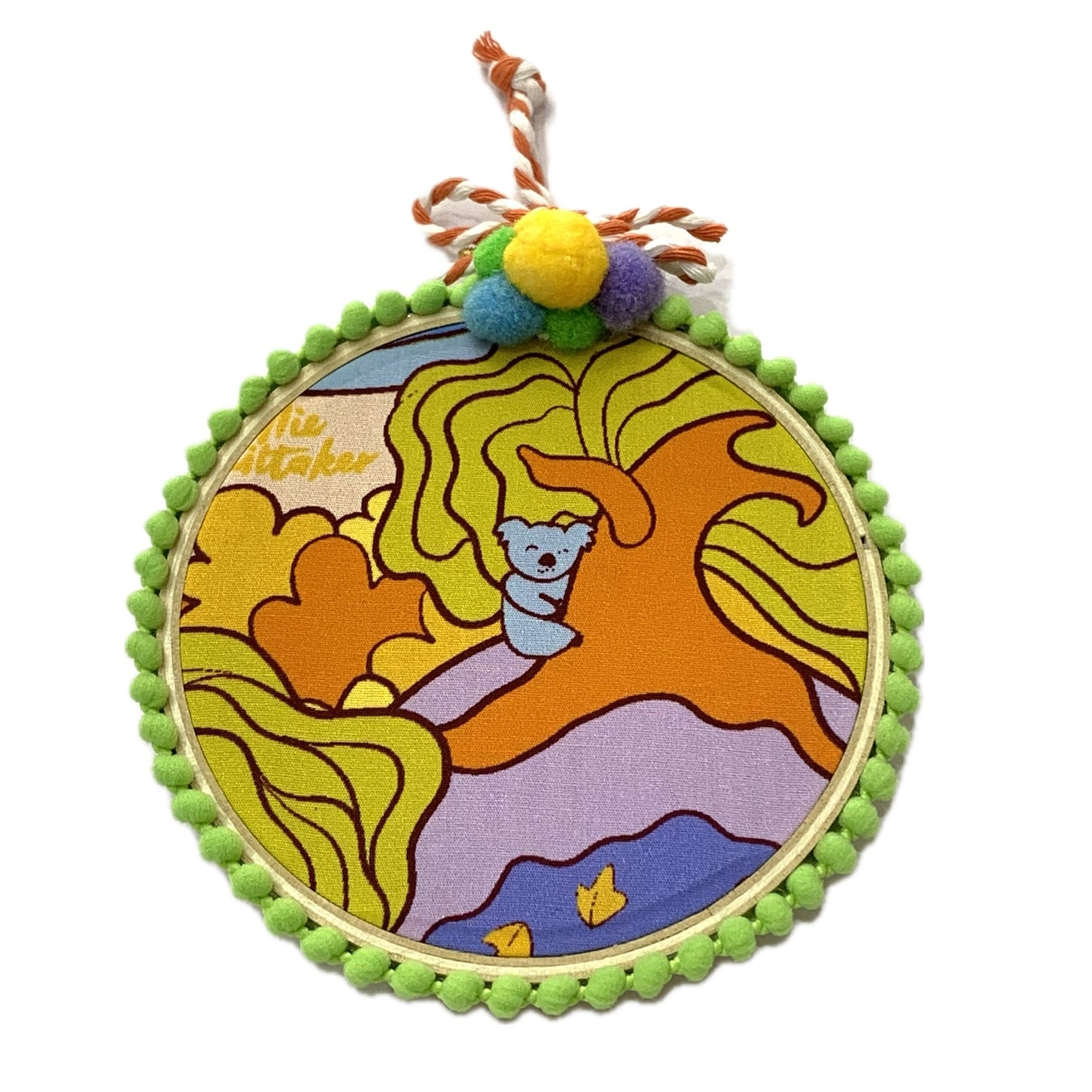 MAKIN' WHOOPEE- "Koala"- Small Embroidery Hoop Decoration