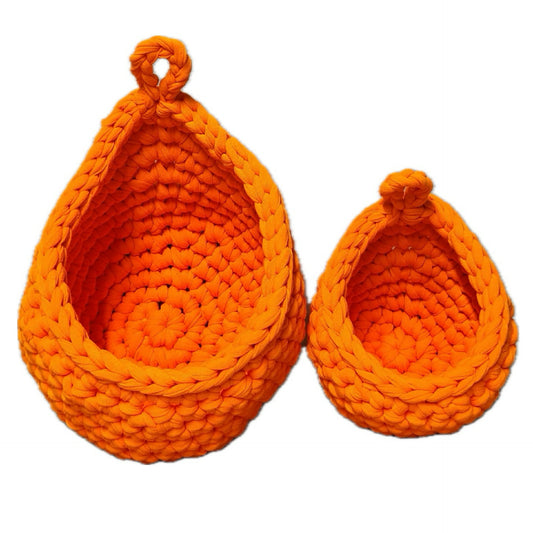 FIBRESCAPE - Dew Drop Hanging Baskets - Orange