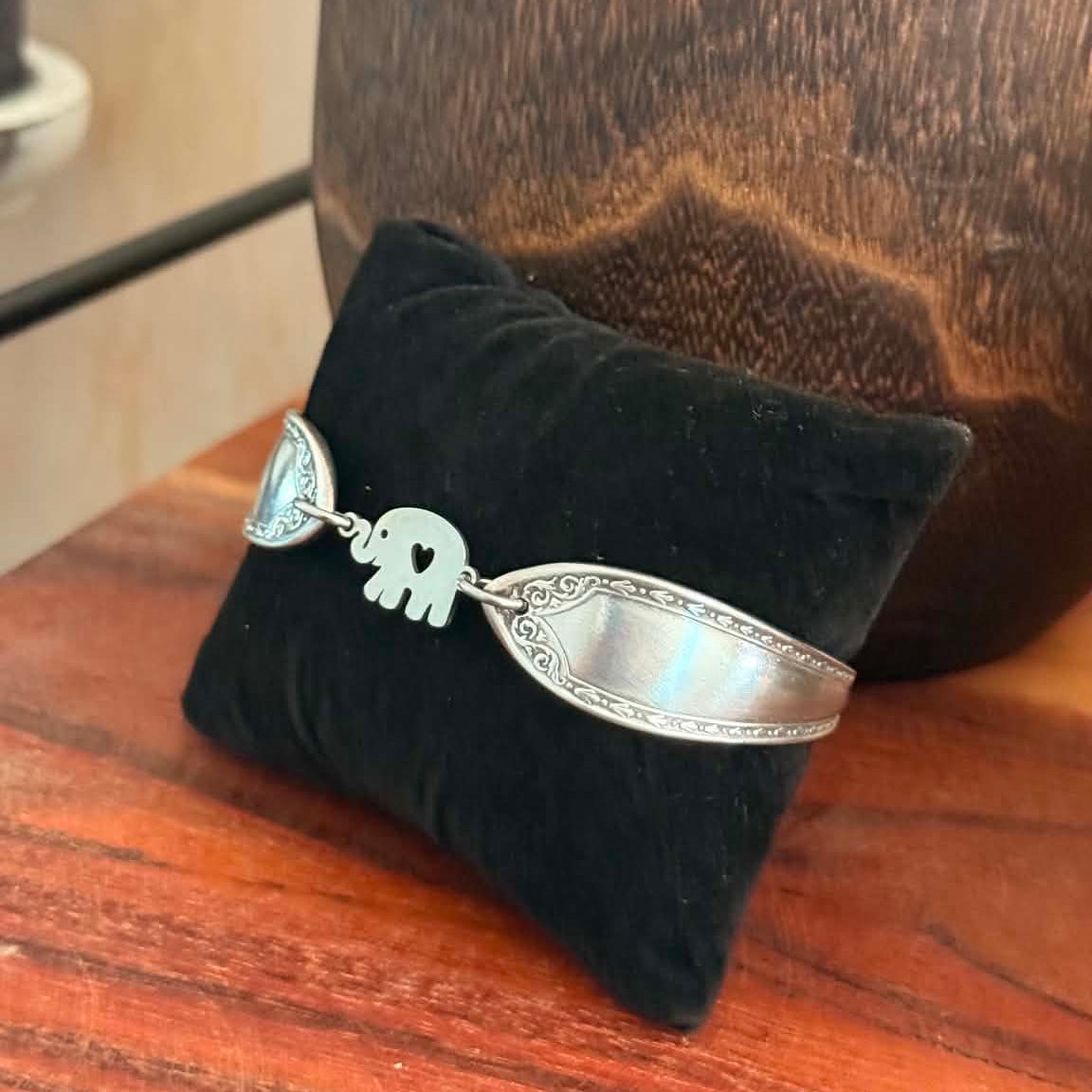 MOLLY MADE- 'Lucky Elephant' Silverware Bracelet